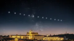 Moderní vesmírná show: Starlink nad Českem překvapuje každou noc